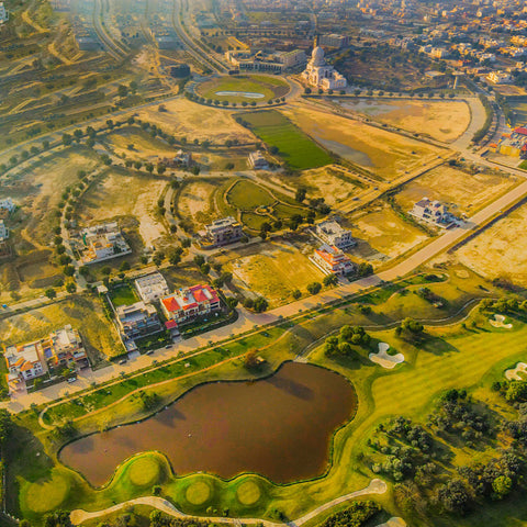 2 Kanal Possession Residential Plot Facing Golf On Down Payment And 2 Year Installment Plan In Golf Estate Lake City Lahore